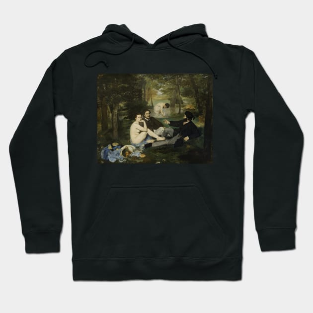 Edouard Manet- The Luncheon on the Grass Hoodie by SybaDesign